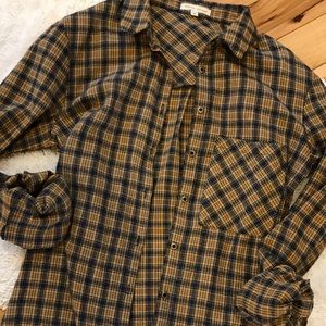 Stevie Hender Plaid Top NWOT